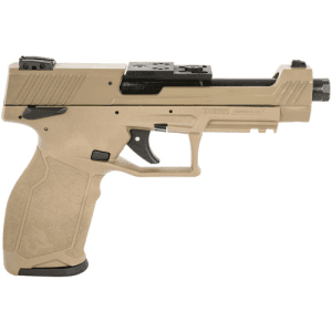 TAURUS TX22 Competition 22LR 5.4" 10rd Optic Ready Pistol w/ Threaded Barrel - FDE / Black
