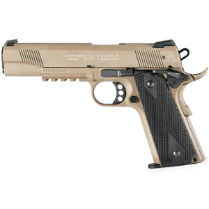 WALTHER ARMS 1911 Rail Gun 22LR 5" 12rd Pistol - FDE / Black