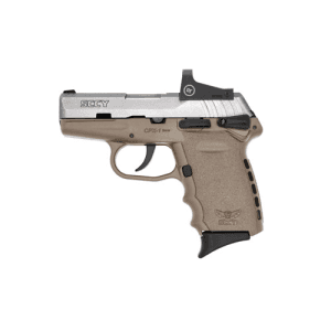 SCCY INDUSTRIES CPX1-TT 9mm 3.1" 10rd Pistol w/ Crimson Trace Red Dot - Stainless / FDE