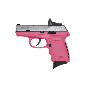 SCCY INDUSTRIES CPX2-TT 9mm 3.1" 10rd Pistol w/ Crimson Trace Red Dot - Stainless / Pink