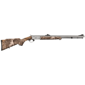 TRADITIONS Buckstalker 50 Cal 24" Muzzleloader w/ Peep Rear / Fiber Optic Front Sight - Stainless