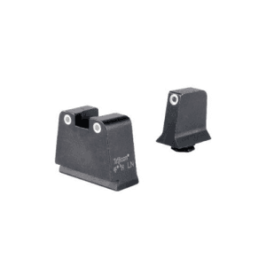 TRIJICON Suppressor/Optic Height Sights (White Outline /Green Tritium) Fits Glock Slim Frame