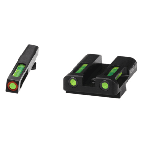 HI-VIZ LiteWave H3 Sight Set Glock Green Tritium Orange