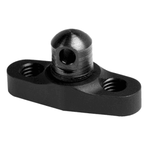 GROVTEC Flanged Stud Mount KeyMod Black Anodized 6061 Alum