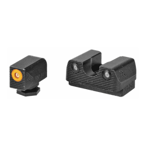 RIVAL ARMS Tritium 3 Dot Glock 17/19 Orange Front Sight Black