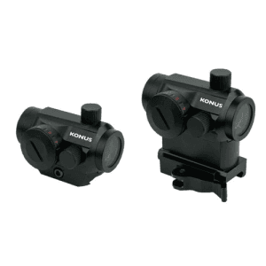 KONUS Nuclear Black 1x22mm 3 MOA Red/Green Dot Reticle