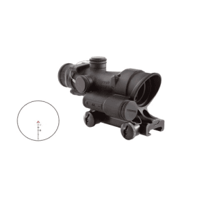 TRIJICON ACOGA(R) 4x32 LED Riflescope .223 / 5.56 BDC Red Chevron Reticle - Black
