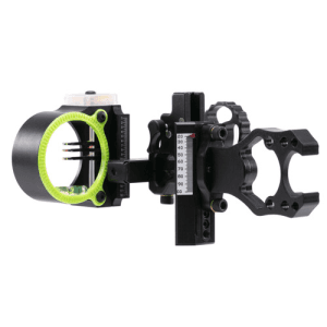 BLACK GOLD Ascent Whitetail 3 Pin (.019) 4" Dovetail Left Hand Compound Bow Sight - Black