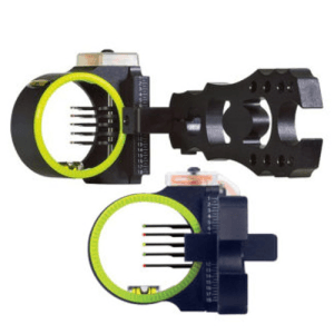 BLACK GOLD Flash Point Rush 5 Pin (.019) Left Hand Compound Bow Sight - Black