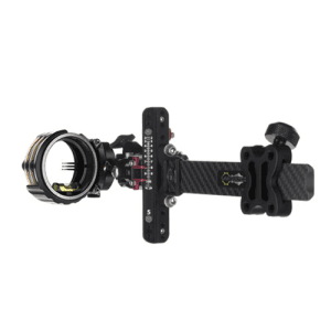 AXCEL ARCHERY Landslyde Carbon Pro 3 Pin (.019) Green Compound Bow Sight | Black