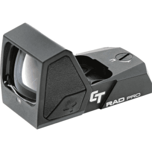 CRIMSON TRACE RAD Pro, Green Dot, Open Reflex Sight Black 5 MOA