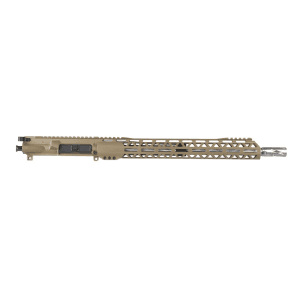 BC-15 | .300 Blackout FDE Cerakote Upper | 16" 416R SS Heavy Barrel | 1:8 Twist | Carbine Length Gas System | Talon 15" MLOK Split Rail | with BCG & Charging Handle