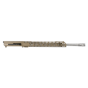 BC-15 |  6mm Arc Right Side Charging FDE Upper | 20" 416R SS Straight Fluted Heavy Barrel | Rifle Length Gas System | 1:8 Twist| Talon 15" MLOK Split  Rail | with BCG & Charging Handle