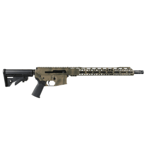 BC-15 | 5.56 NATO Right Side Charging BCA Camo Cerakote Rifle | 16" Black Nitride M4 Barrel | 1:7 Twist | Mid-Length Gas System | 15" MLOK Split Rail| No Magazine