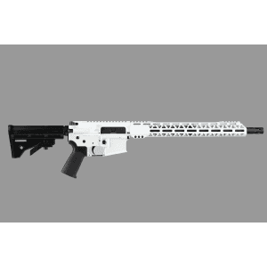 BC-15 | 7.62x39 Storm Trooper White Cerakote Rifle | 16" Parkerized Heavy Barrel | 1:10 Twist | Carbine Length Gas System | Talon 15" MLOK Split Rail | No Magazine