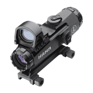BLEMISHED Leupold Mark 4 HAMR Rifle Scope with DeltaPoint (Incl. Flat Top Mount)  - 4x24mm CM-R2/7.5" MOA Matte