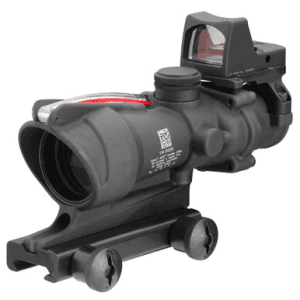 Trijicon ACOG 4x32mm Matte Finish Red Chevron .223 Reticle Colt Thumbscrew Mount Type 2 RMR