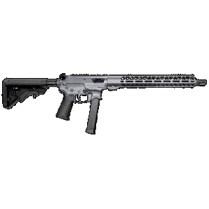 Battle Arms Development Billet XIPHOS 9 AR Rifle - Combat Grey | 9mm | 16" Barrel | 15" M-LOK Free-Float Rail | Ambi Charging Handle | Nickel Teflon Trigger | B5 Bravo Stock