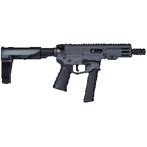 Battle Arms Development Billet XIPHOS 9P AR Pistol - Combat Grey | 9mm | 4.5" Barrel | 4" M-LOK Free-Float Rail | Ambi Charging Handle | Nickel Teflon Trigger | SBA3 Arm Brace