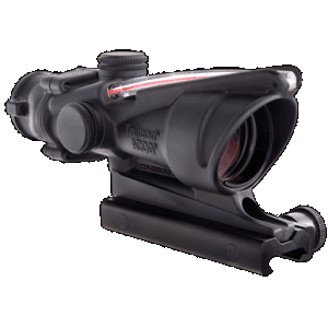 Trijicon ACOG 4x32 Illuminated Red Horseshoe Dot Reticle 6.8 SPC 1 Inch Mount