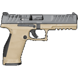 Walther PDP Full Size 9mm 5 in 18 rd Two-Tone Tan Optic Ready Pistol