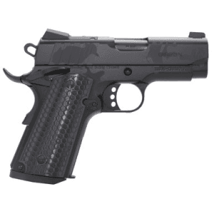 Girsan 391151 MC1911 SC Influencer Sub-Compact 45 ACP 6+1 3.40" Black Steel Barrel, Black Camo Optic Ready/Serrated Steel Slide & Frame w/Picatinny Rail & Beavertail, Black Polymer Grip