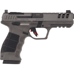 SAR USA SAR9G3PT SAR9 Gen3 Full Size Frame 9mm Luger 17+1 4.40" Black Steel Barrel, Platinum Cerakote Serrated Steel Slide, Platinum Cerakote Polymer Frame w/Picatinny Rail, Black Polymer Grip