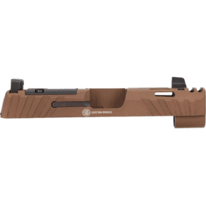 Sig Sauer 8901048 P365 Sig P365/P365XL/P365X 9mm Luger Nitride Coyote Brown Stainless Steel Optic Ready Integrated Compensator Slide XRAY3 Suppressor Sights Compatible With ROMEOZERO ROMEOZERO Elite