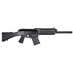 JTS M12AK T1 12GA, 18.7in. Barrel, 5rd, MLOK Rail - Black (M12AKT1)