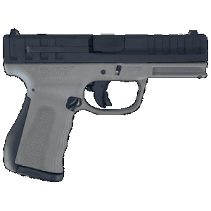 Citadel CITCP9GRY Centurion CP9 Compact Frame 9mm Luger 14+1, 4" Black Steel Barrel, Optic Ready/Serrated Steel Slide, Gray Polymer Frame & Grip