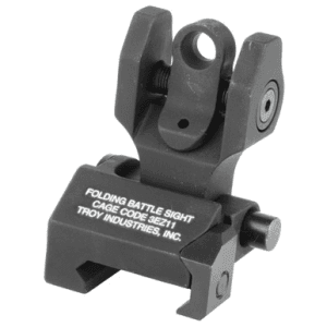Troy Tritium Rear Folding Battle Sight for AR-15 Picatinny