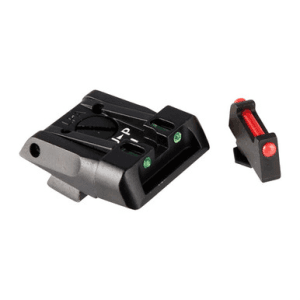 L.P.A. Sights Fully Adjustable Fiber Optic Front Rear Glock Red Green