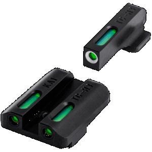 TruGlo TFX Front Rear Sight Set for Kahr Arms Green Tritium Fiber Optic