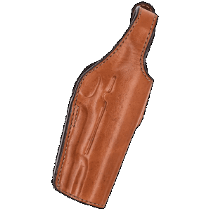 Bianchi 17632 19L Thumbsnap Belt Holster Size 19 Open Bottom Style made of Leather with Tan Finish & Belt Loop Mount Type fits Ruger SR1911 & Springfield 1911-A1 for Right Hand