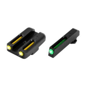 Truglo Tfo Front Rear Sights Glock 42 43 Green Yellow Tritium Fiber Optic