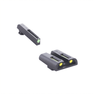 TruGlo TG131GT1Y TFO Green/Tritium/Fiber Optic Front Sight-Yellow/Tritium/Fiber Optic Rear Sight Glock 17/17L/19