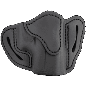 1791 Gunleather ORBHCSBLR BHC Optic Ready OWB Compact Stealth Black Leather Belt Slide Compatible w/Glock 43/Sig P365/Walther PPK Right Hand Includes Belt Clip