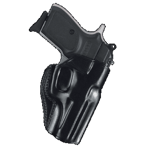 Galco SG600B Stinger OWB Black Leather Compatible w/Sig P365/P365 SAS/Glock 42 Compatible w/ Belt Loop Mount Right Hand