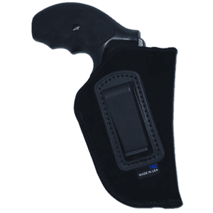 GrovTec US Inc GTHL14112R Inside The Pants IWB Size 12 Black Suede Compatible w/Glock 26/27/33 Belt Clip Mount Right Hand