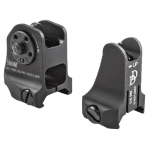 Daniel Defense 1908809116 AR-15 Iron Sight Set Black Hardcoat Anodized Fixed Front & Rear Sight