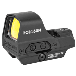 Holosun HS510C 30mm Solar Titanium Hood Open Reflex Red Dot Sight Multi Reticle Carbine Optics