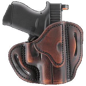 1791 Gunleather ORBHCVTGR BHC Optic Ready OWB Compact Vintage Leather Belt Slide Compatible w/Glock 43/Sig P365 Right Hand