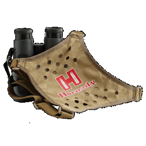 Hornady Binocular Harness Elastic Straps Tan Red Logo