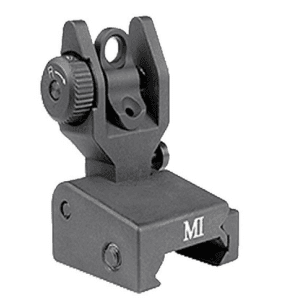 Midwest Industries AR-15 Low Profile Flip Up Rear Sight - Black