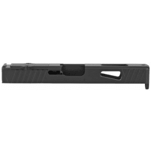 Rival Arms RA10G102A Precision Slide A1 QPQ Black 17-4 Stainless Steel with Front/Rear Serrations & RMR Optic Cut for 9mm Luger Glock 17 Gen3