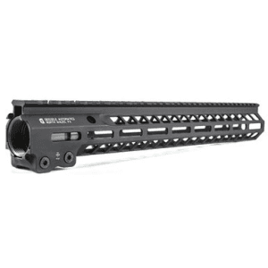 Geissele Automatics 05575B Super Modular Rail MK14 15" M-LOK, Black Aluminum for AR Platform, Barrel Nut Included
