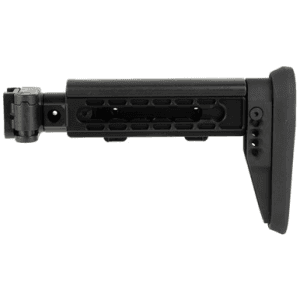 Midwest Industries MIAKALPHAFS Alpha Folding Stock Black Synthetic Side Folding Stock with Adjustable Cheekrest, Compatible w/ 1913 Picatinny Rail Adapter for AK-Platform