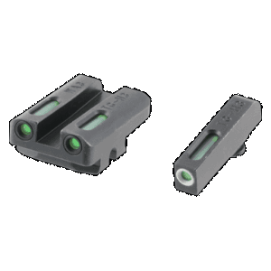 Truglo TFX Handgun Sights Walther CCP Tritium Fiber Optic Snag Free Radius