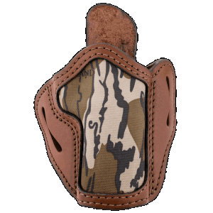 1791 Gunleather MOBH24BRWR BH2.4 Optic Ready OWB 2.4 Brown/Mossy Oak Leather Belt Slide Fits Walther PPQ/Sig P320/Springfield XD-M