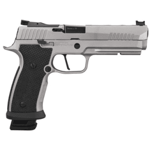 Sig Sauer P320 XFIVE SXG Silver, 9mm Luger, 5in. Barrel, 21rd, Optic Ready/Serrated - Silver (320SXG59STAS)
